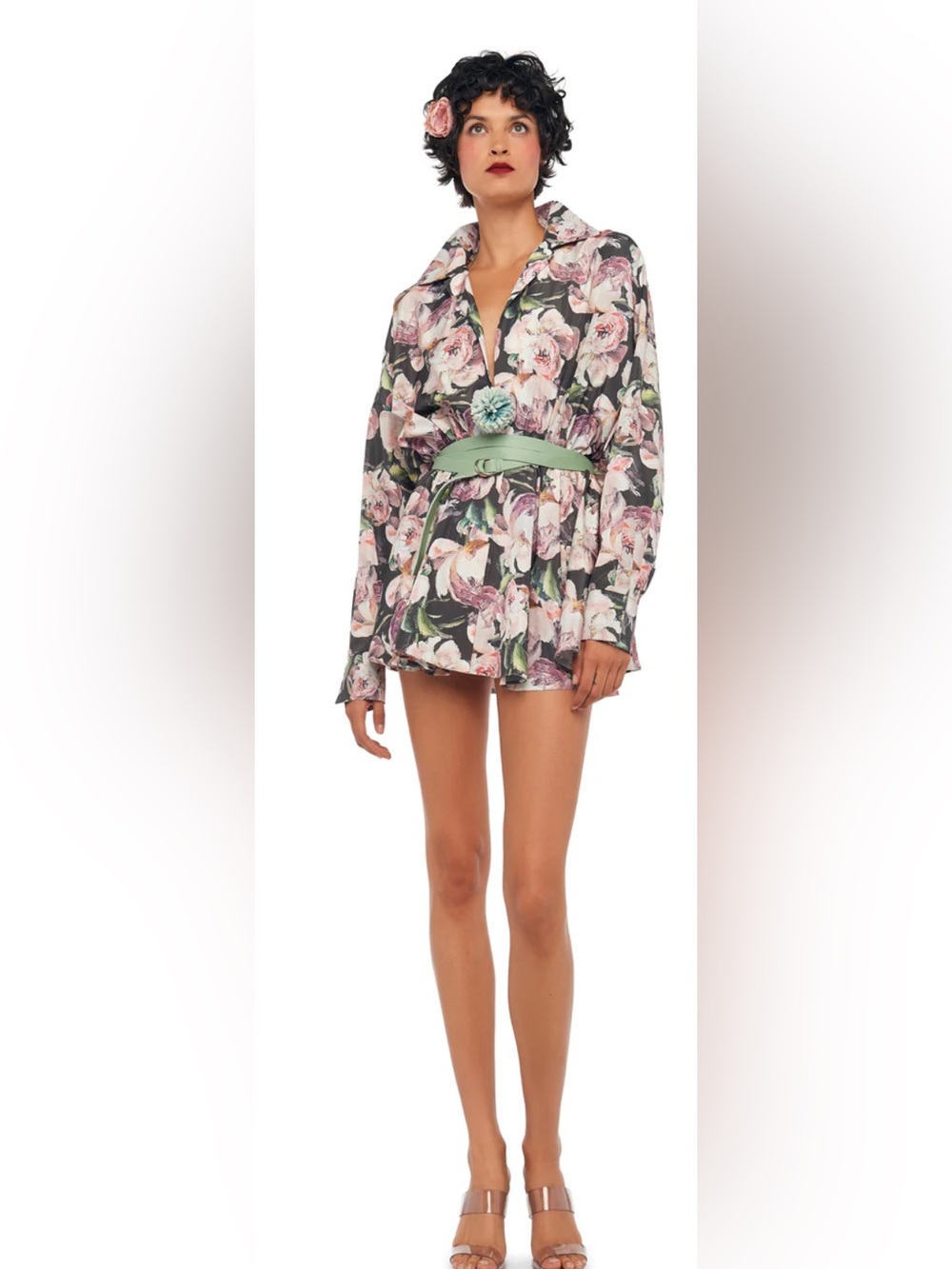 NWOT! Norma Kamali Peony Shirt Dress-Medium